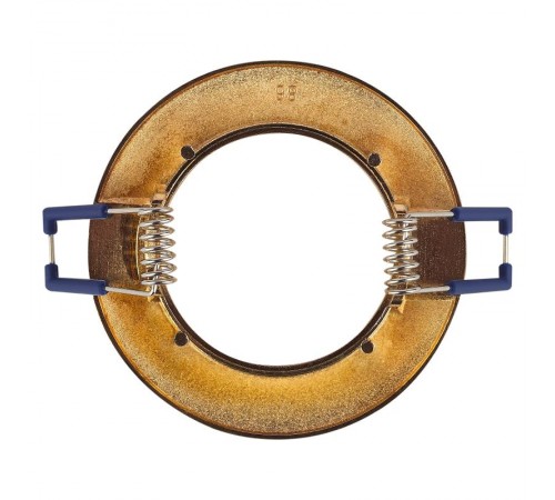 Светильник точечный встраиваемый под лампу KL55 50Вт MR16 золото литой  Б0017100  ЭРА