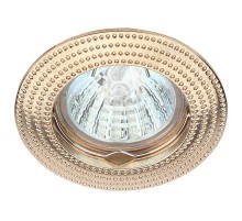 Светильник точечный встраиваемый под лампу KL55 50Вт MR16 золото литой  Б0017100  ЭРА