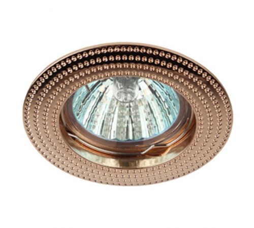 Светильник точечный встраиваемый под лампу KL55 50Вт MR16 золото литой  Б0017100  ЭРА