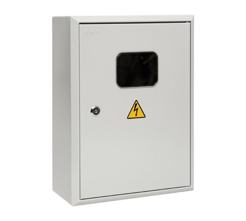 Щит учетно-распределительный навесной ЩРУН 1/9 с окном (ВхШхГ) 400х300х140мм IP31 PROxima  mb23-1/9  EKF