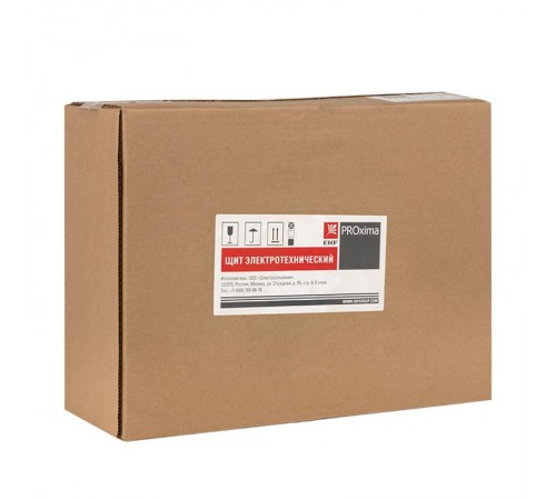 Щит учетно-распределительный навесной ЩРУН 1/9 с окном (ВхШхГ) 400х300х140мм IP31 PROxima  mb23-1/9  EKF