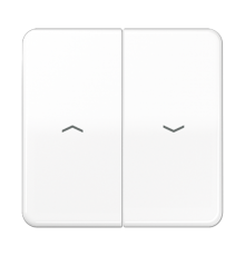 Клавиши для выключателя управления жалюзи 509VU и 539VU; белые  CD595PBFWW  Jung