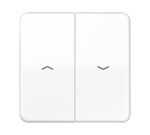 Клавиши для выключателя управления жалюзи 509VU и 539VU; белые  CD595PBFWW  Jung