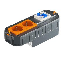 Коробка с 2 розетками, оранжевые, ConnectWINSTA  7404698  OBO Bettermann