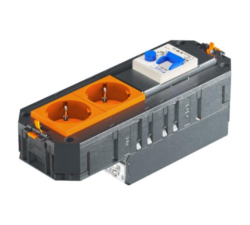 Коробка с 2 розетками, оранжевые, ConnectWINSTA  7404698  OBO Bettermann