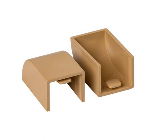 Заглушка (16х16) (4 шт) Plast EKF PROxima   под светлое дерево    ecl-16-16x4   EKF 