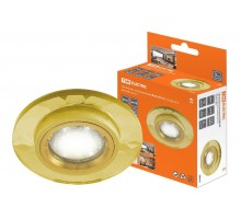 Светильник точечный встраиваемый под лампу СВ 03-03 MR16 50Вт G5.3 жёлтый/золото  SQ0359-0050  TDM