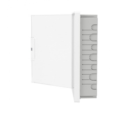 Щиток 24 мод встраиваемый для полых стен FRAME, белый, с прозрачной  дверцей, с 4 шинами PEN (2шт на 8 отв. и 2шт на 6 отв.)  F24B3WT  DKC