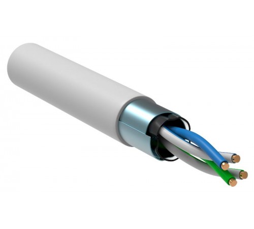 Каб. в. п. F/UTP кат. 5E 2 пары LSZH 1м бел.  BC1-C5E02-328-305-G  GENERICA