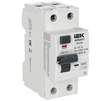 Выключатель дифференциальный (УЗО) R10N 2P 32А 100мА тип B ARMAT  AR-R10N-2-032B100  IEK