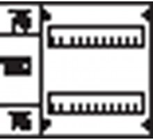 Пластрон глухой 1ряд/2 рейки - 150мм  AG212  ABB