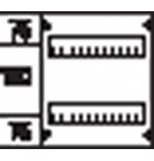 Пластрон глухой 1ряд/2 рейки - 150мм  AG212  ABB