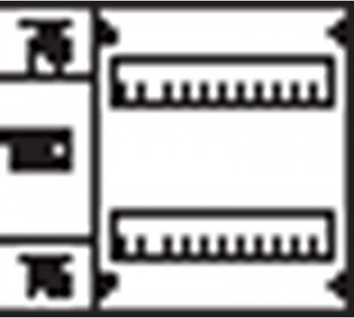 Пластрон глухой 1ряд/2 рейки - 150мм  AG212  ABB