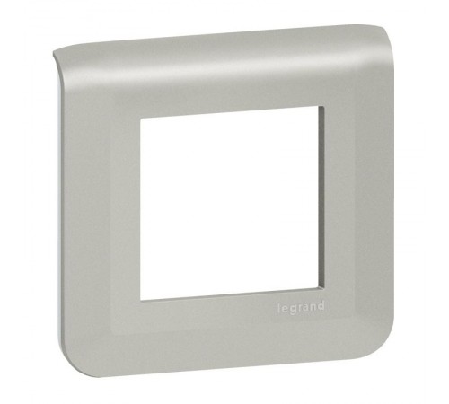 Рамка - Mosaic - 2 модуля - алюминий  079302L  Legrand