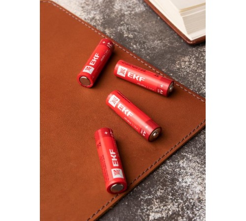 Батарейка алкалиновая типа АА(LR6) пластиковый бокс 24шт.  LR6-BOX24  EKF