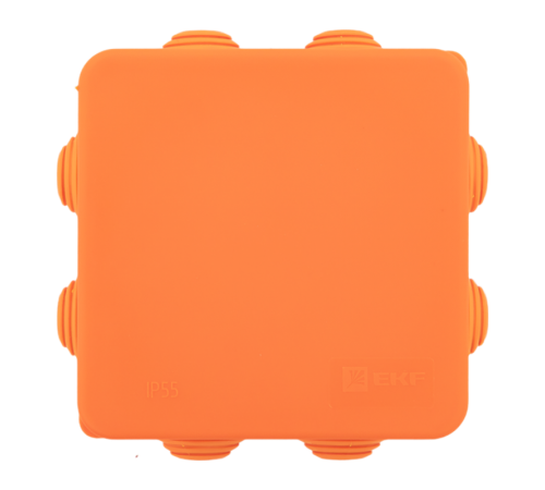 Коробка огнестойкая E45 85х85х40мм с клеммниками 6 полюсов 0,5-6мм2 IP55 HF  plc-kmfr-85-606  EKF