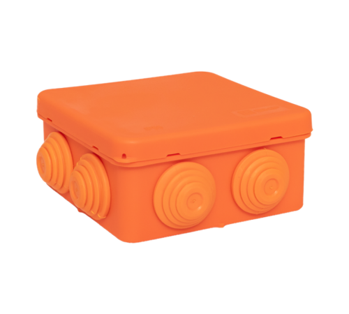 Коробка огнестойкая E45 85х85х40мм с клеммниками 6 полюсов 0,5-6мм2 IP55 HF  plc-kmfr-85-606  EKF