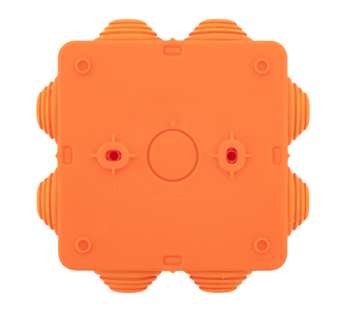 Коробка огнестойкая E45 85х85х40мм с клеммниками 6 полюсов 0,5-6мм2 IP55 HF  plc-kmfr-85-606  EKF