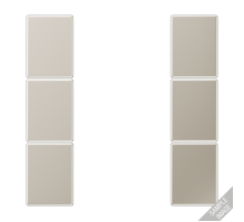 комплект накладок 3гр хром  GCR2503TSA  Jung