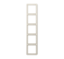 Рамка для вертикальной и горизонтальной установки, 5 постов; дюропласт; слоновая кость; CD500  CD585W  Jung