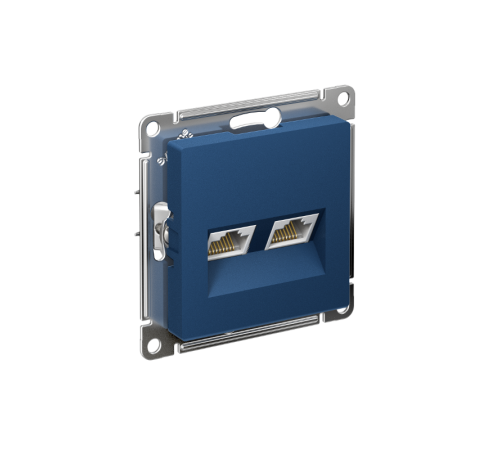 AtlasDesign Аквамарин Розетка 2-ая компьютерная RJ45+RJ45, кат.5E, механизм  ATN001185  SE