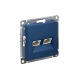 AtlasDesign Аквамарин Розетка 2-ая компьютерная RJ45+RJ45, кат.5E, механизм  ATN001185  SE