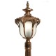 Светильник садово-парковый PL4046 столб шестигранный 60W 230V E27, черное золото  11426  Feron