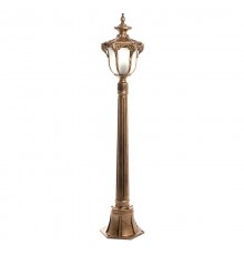 Светильник садово-парковый PL4046 столб шестигранный 60W 230V E27, черное золото  11426  Feron