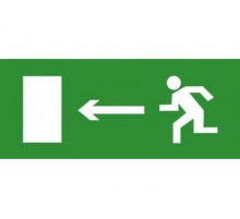 Эвакуационный знак ЭП03 Налево 140x280 мм  ЭП03 140280  TechnoLux
