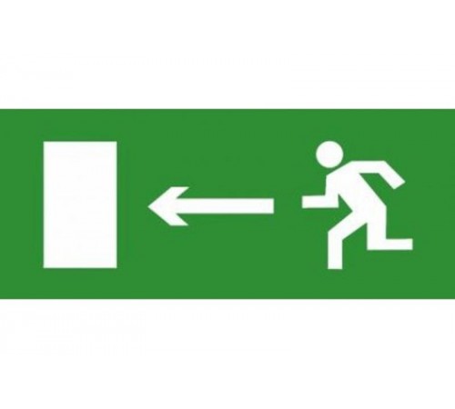 Эвакуационный знак ЭП03 Налево 140x280 мм  ЭП03 140280  TechnoLux