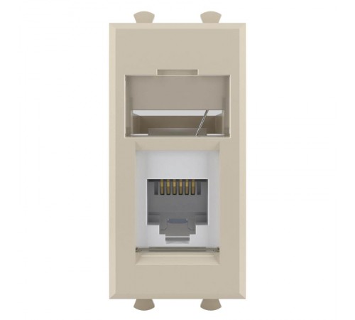 Телефонная розетка "Ванильная дымка" Avanti RJ-12, 1 мод  4405311  DKC