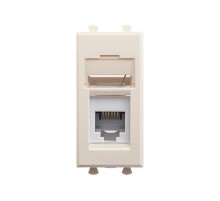 Телефонная розетка "Ванильная дымка" Avanti RJ-12, 1 мод  4405311  DKC