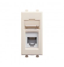 Телефонная розетка "Ванильная дымка" Avanti RJ-12, 1 мод  4405311  DKC