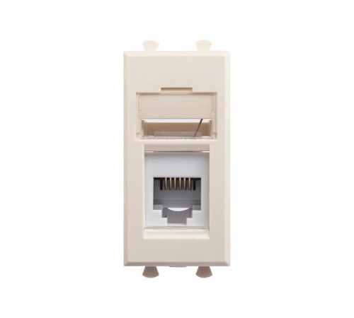 Телефонная розетка "Ванильная дымка" Avanti RJ-12, 1 мод  4405311  DKC