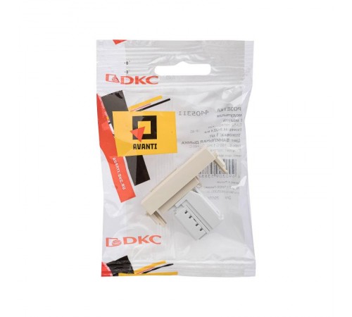 Телефонная розетка "Ванильная дымка" Avanti RJ-12, 1 мод  4405311  DKC