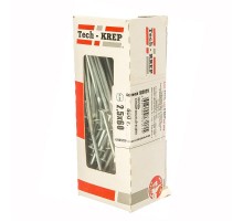 Гвоздь строительный оцинкованный 2,5х60 (400 г) - коробка с окном  102029  Tech-KREP