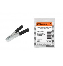 Зажим крокодил ЗК 30А 75мм черный (10шт)  SQ0541-0014  TDM