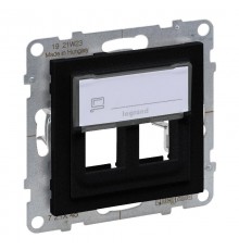 SUNO Адаптер двойной для разъемов Keystone. Цвет "Антрацит"  721445  Legrand