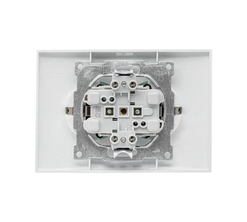Валенсия розетка 2-местная с/з 16А белая с защ. штор. EKF PROxima   EWR16-128-10   EKF