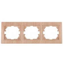 1-503-11 Intro Рамка на 3 поста гор., СУ, Plano, сосна  Б0030101  Intro