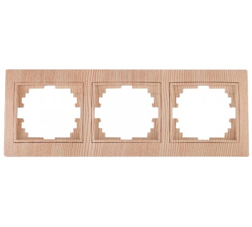 1-503-11 Intro Рамка на 3 поста гор., СУ, Plano, сосна  Б0030101  Intro