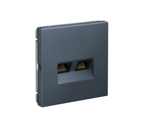 ArtGallery Грифель Розетка двойная компьютерная RJ45+RJ45, кат. 5е, механизм  GAL000785  SE