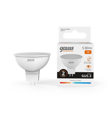 Лампа светодиодная LED 7Вт GU5.3 220В 2700К Elementary MR16  13517  Gauss