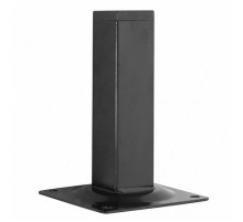 Ножка металл.квадрат, нерегулир, 25х25х100 мм, черная - накл.   151296  Tech-KREP