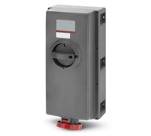 Розетка настенная с мех-ой блокировкой, автоматическим выключателем с теплоэлектромагнитным расцепителем и боковым распо  DIS50312587M  DKC