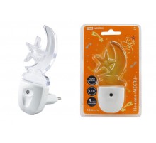 Ночник Месяц 0,3Вт светодиодный белый с датчиком света  SQ0357-0009  TDM