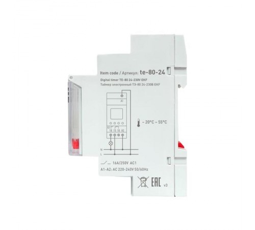 Таймер электронный ТЭ-80 24-230В EKF PROximate-80-24EKF