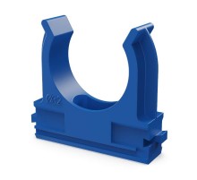 Крепёж-клипса для труб АБС-пластик синяя д32 в малой упаковке (10шт/500шт уп/кор)  PR13.0117  Промрукав