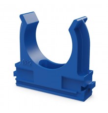 Крепёж-клипса для труб АБС-пластик синяя д32 (25шт/500шт уп/кор)  PR13.0108  Промрукав