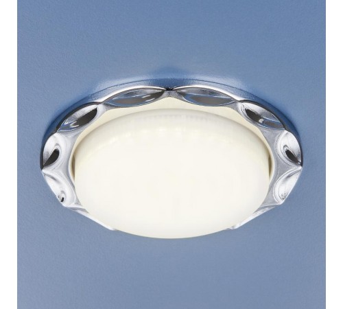 Светильник точечный встраиваемый 1064 GX53 SL серебро  a034337  Elektrostandard